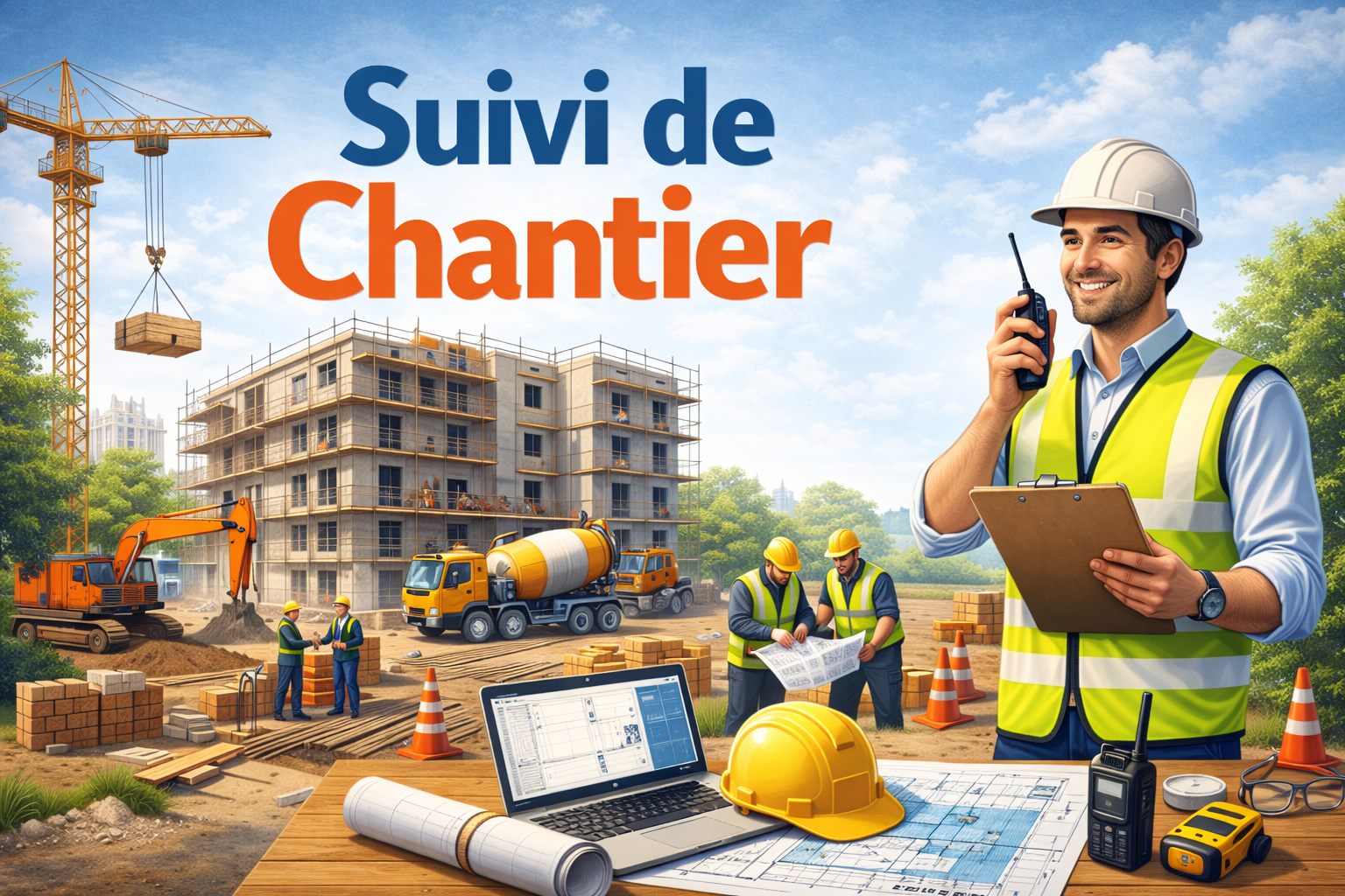 Suivi de chantier de construction